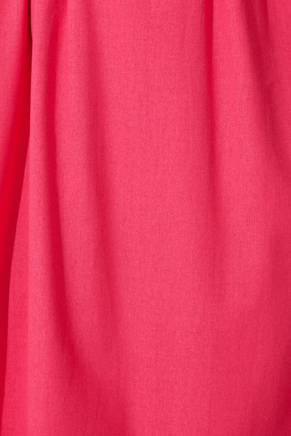 Wintour Midi Dress In Pink Linen Blend