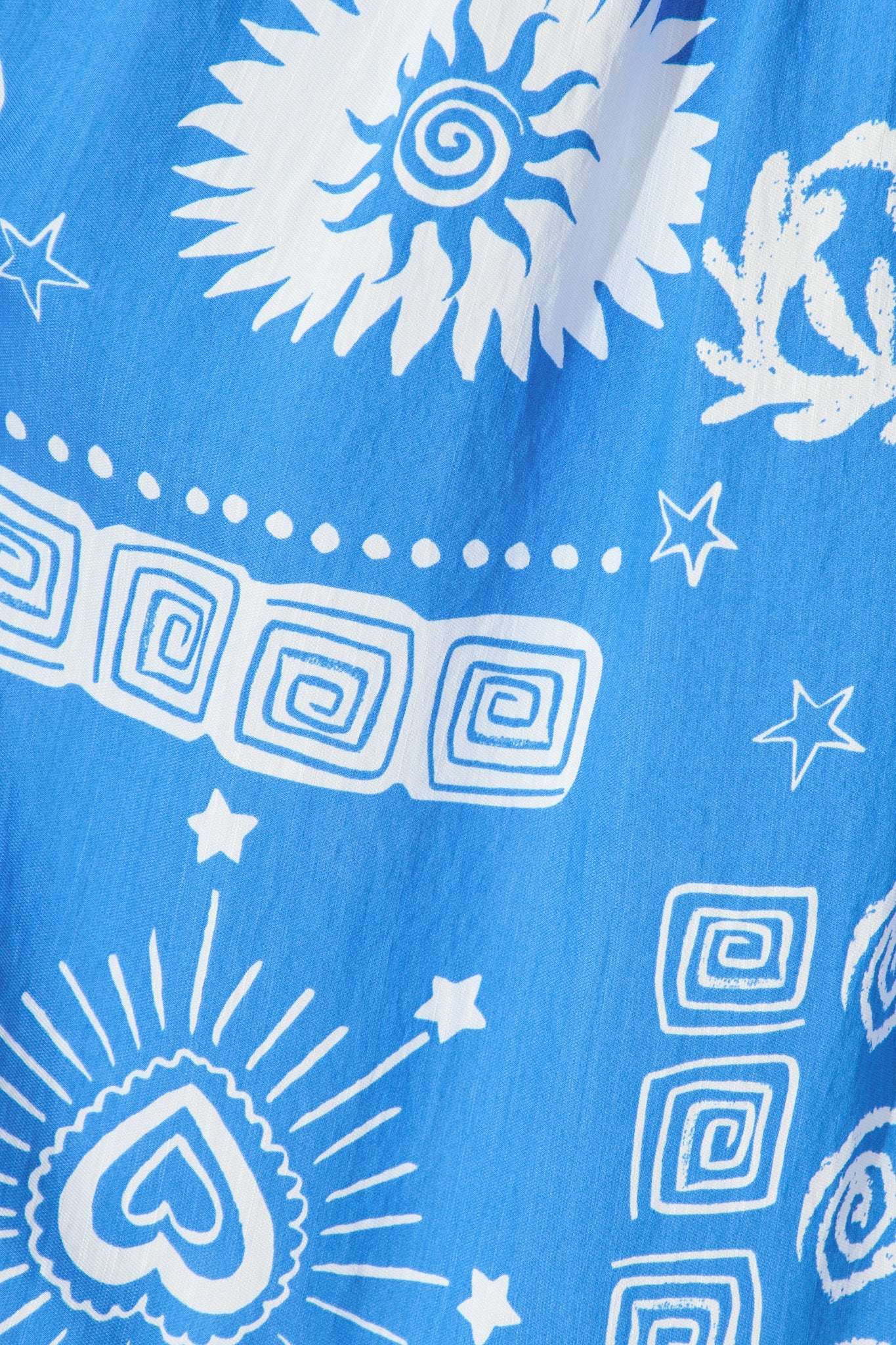 Alice Maxi Dress in Blue Print