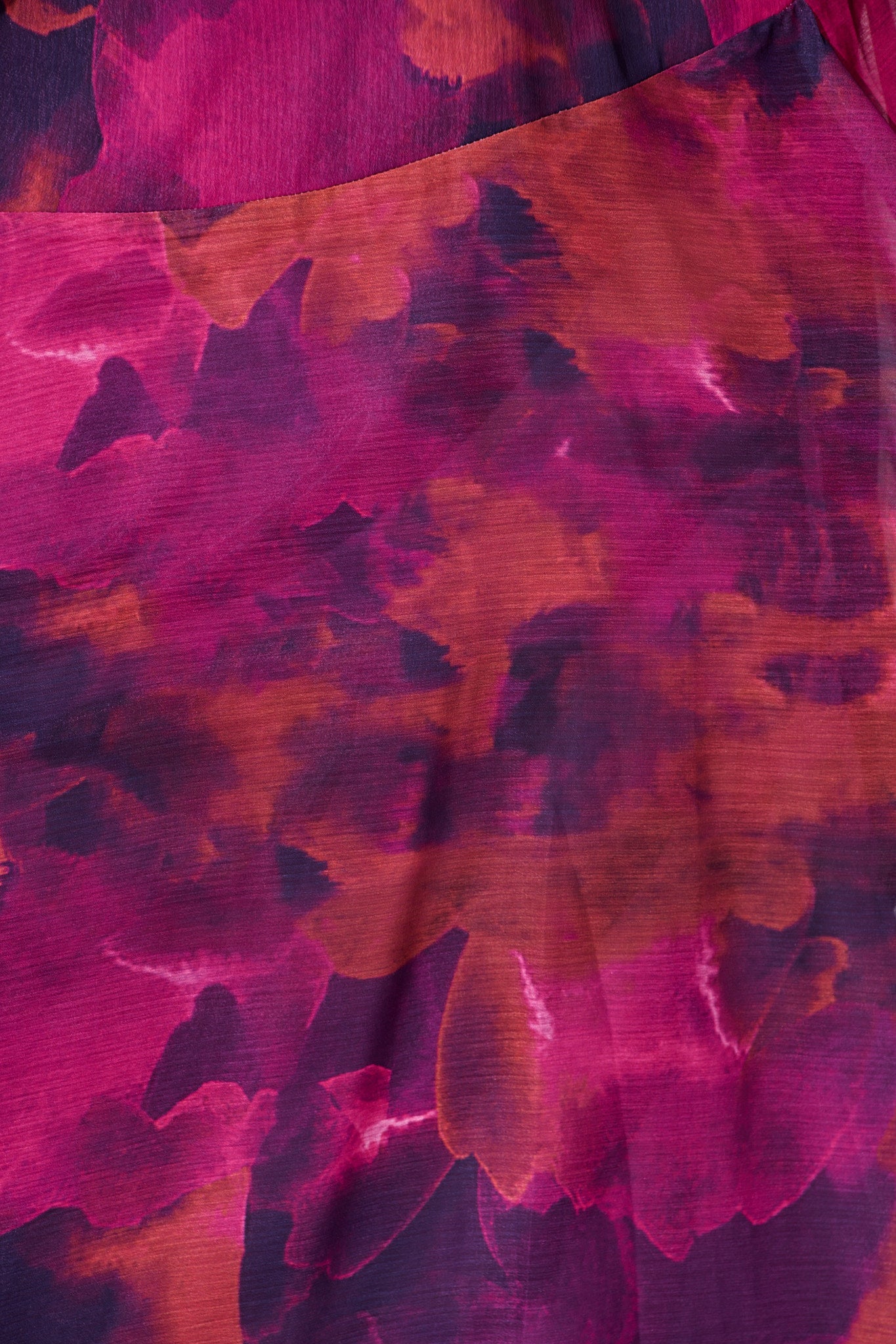 Martina Maxi Dress in Purple Watercolour Chiffon