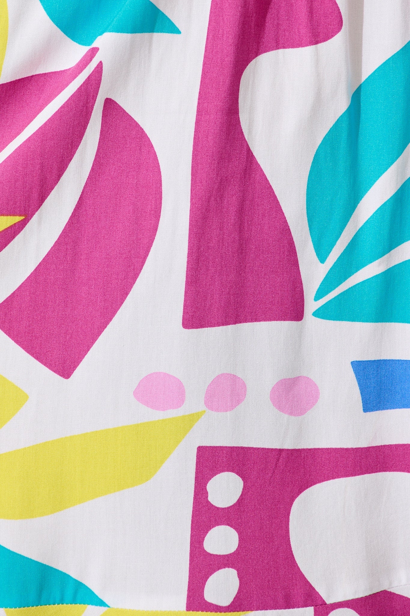 Kimora Dress in White with Bright Multi Print