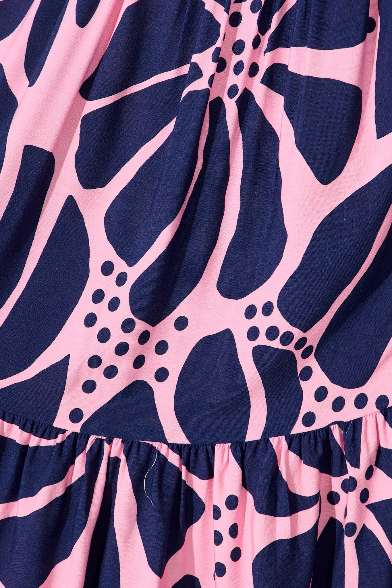 Felicia Shirt Dress In Pink And Navy Floral