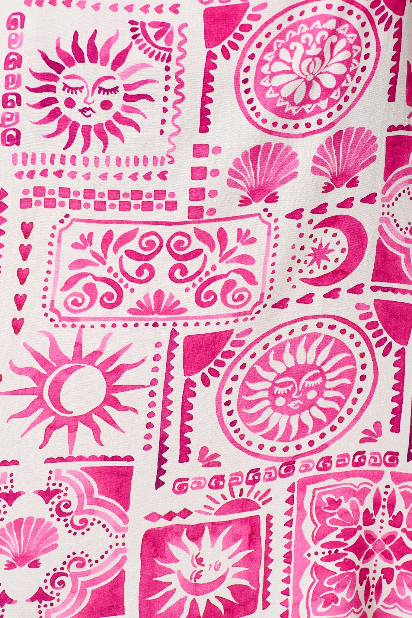 Eluna Cami Top in Pink Tile Print