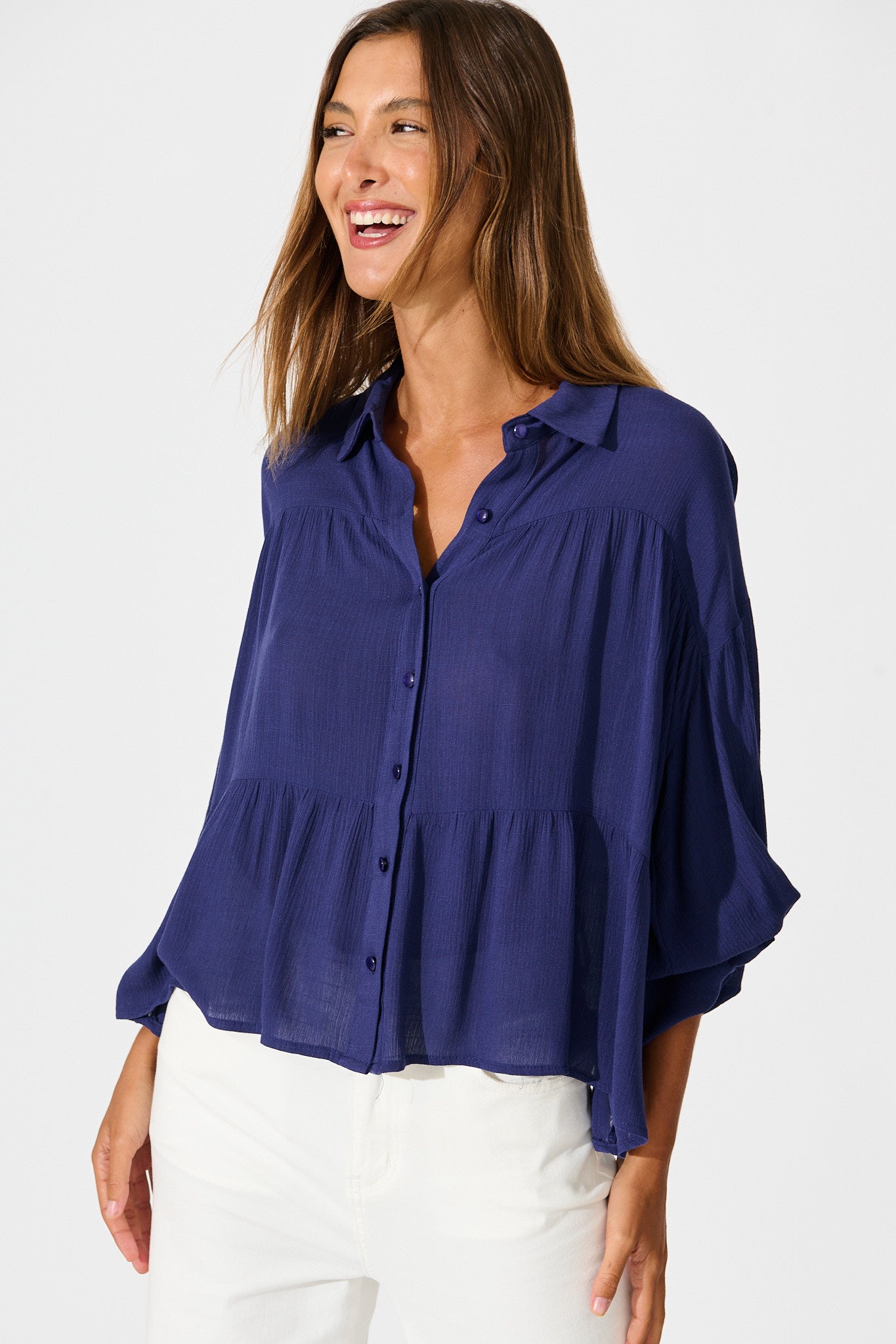 Luella Shirt in Navy