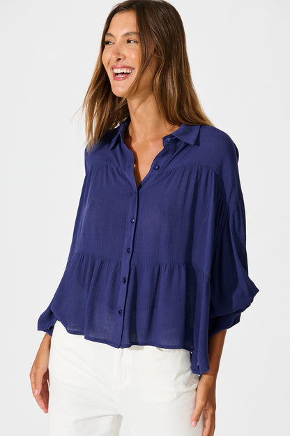 Luella Shirt in Navy