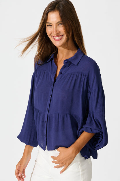 Luella Shirt in Navy