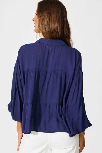 Luella Shirt in Navy