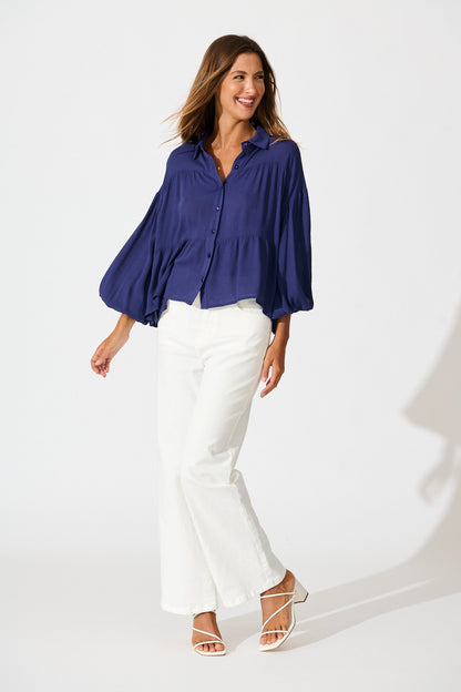 Luella Shirt in Navy
