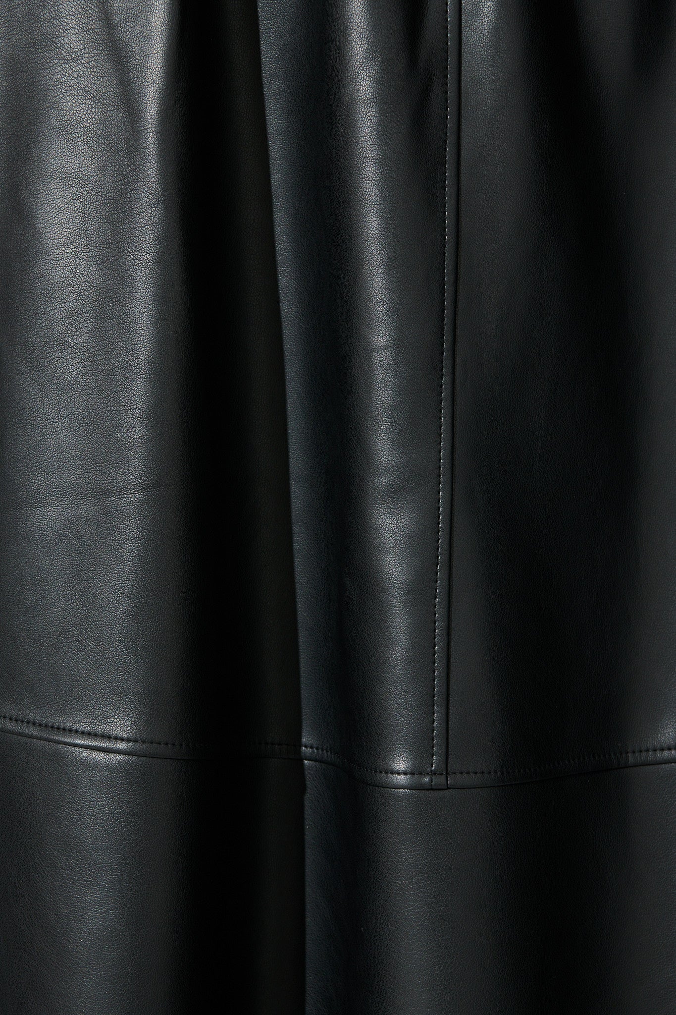Let It Happen Midi Skirt in Black Leatherette