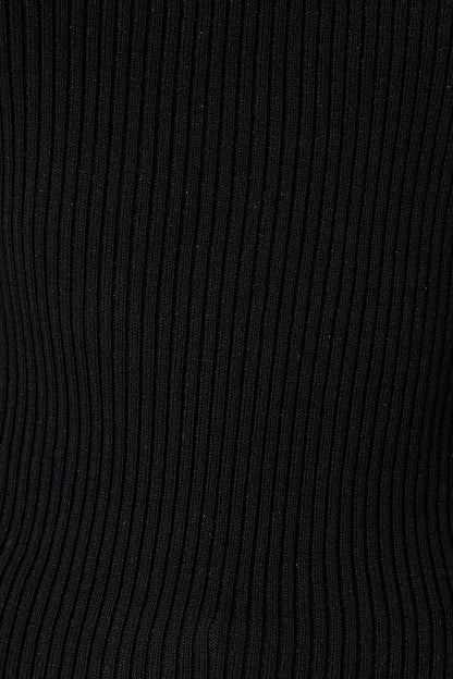 Radiant Tank Top in Black Cotton Blend