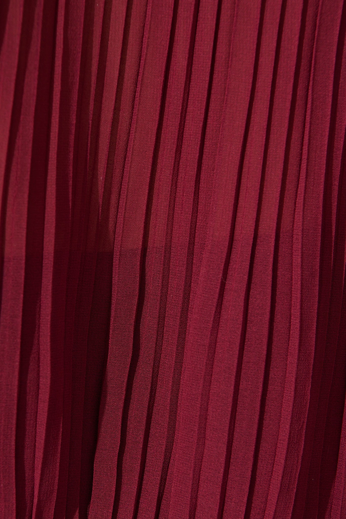 Vada Top in Wine Pleated Chiffon