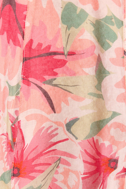 Jayla Shirt Dress in Tangerine Floral