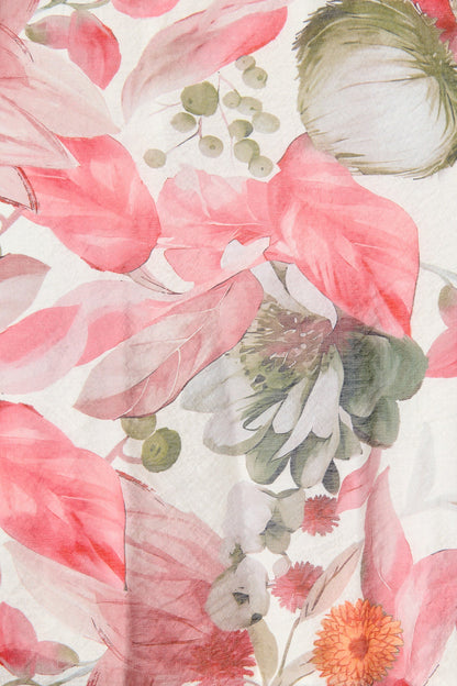 Love Story Midi Dress in Multi Pink Floral Print