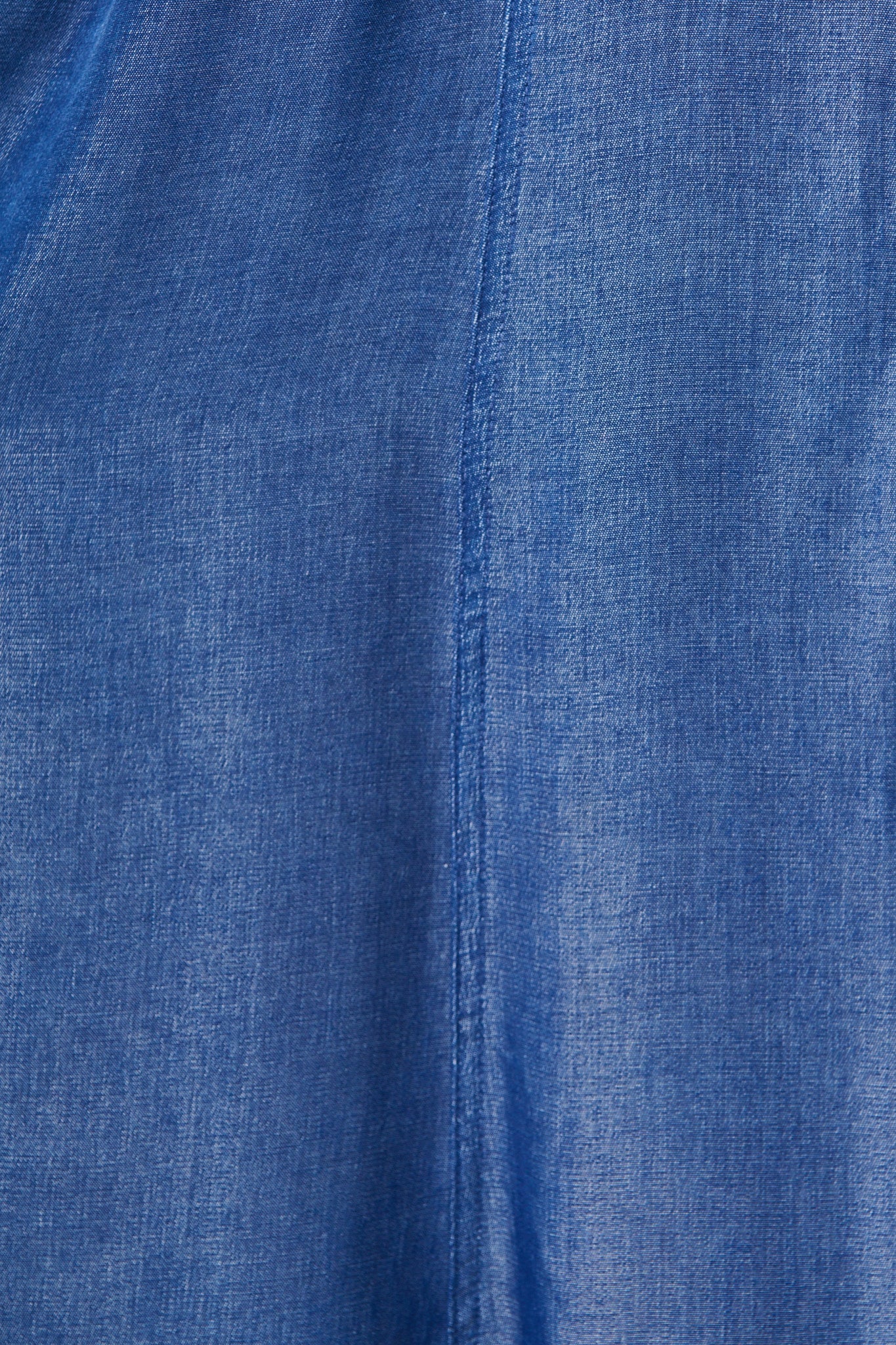 Aria Midi Shirt Dress in Blue Chambray