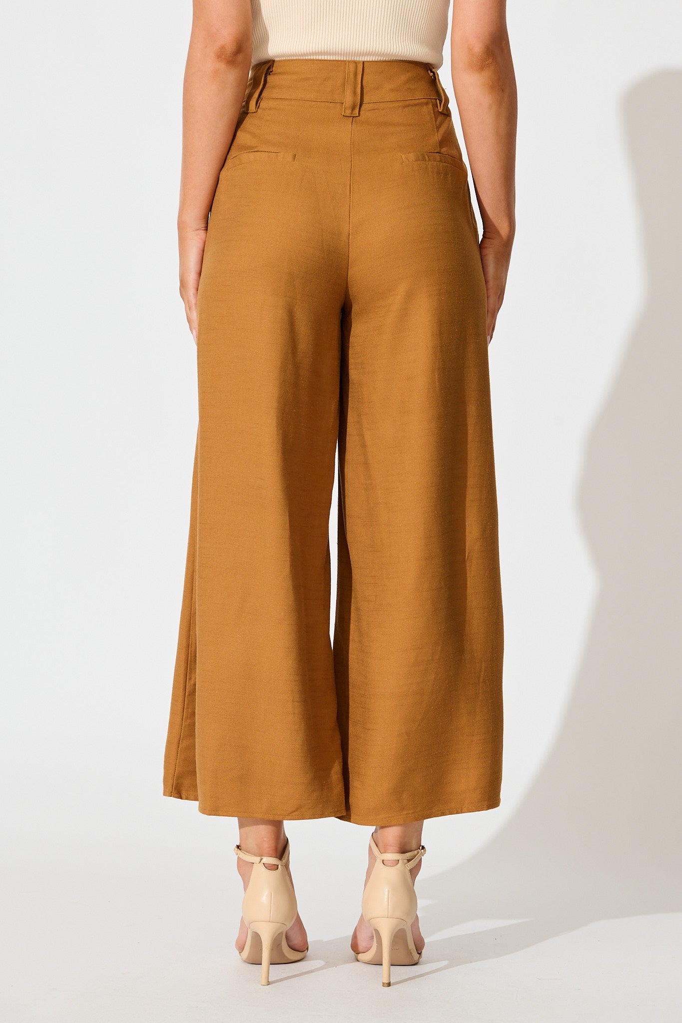 Legacy Pant in Brown Linen Blend