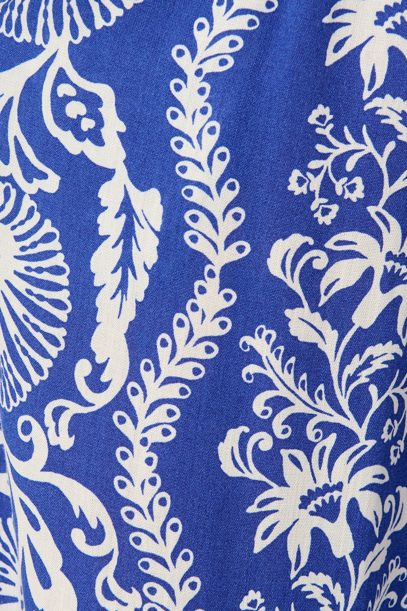 Monaco Pant in Blue with White Print