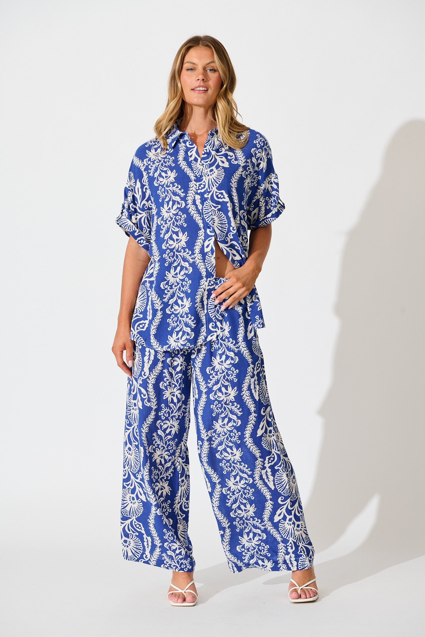 All mine Shirt in Blue with White Print