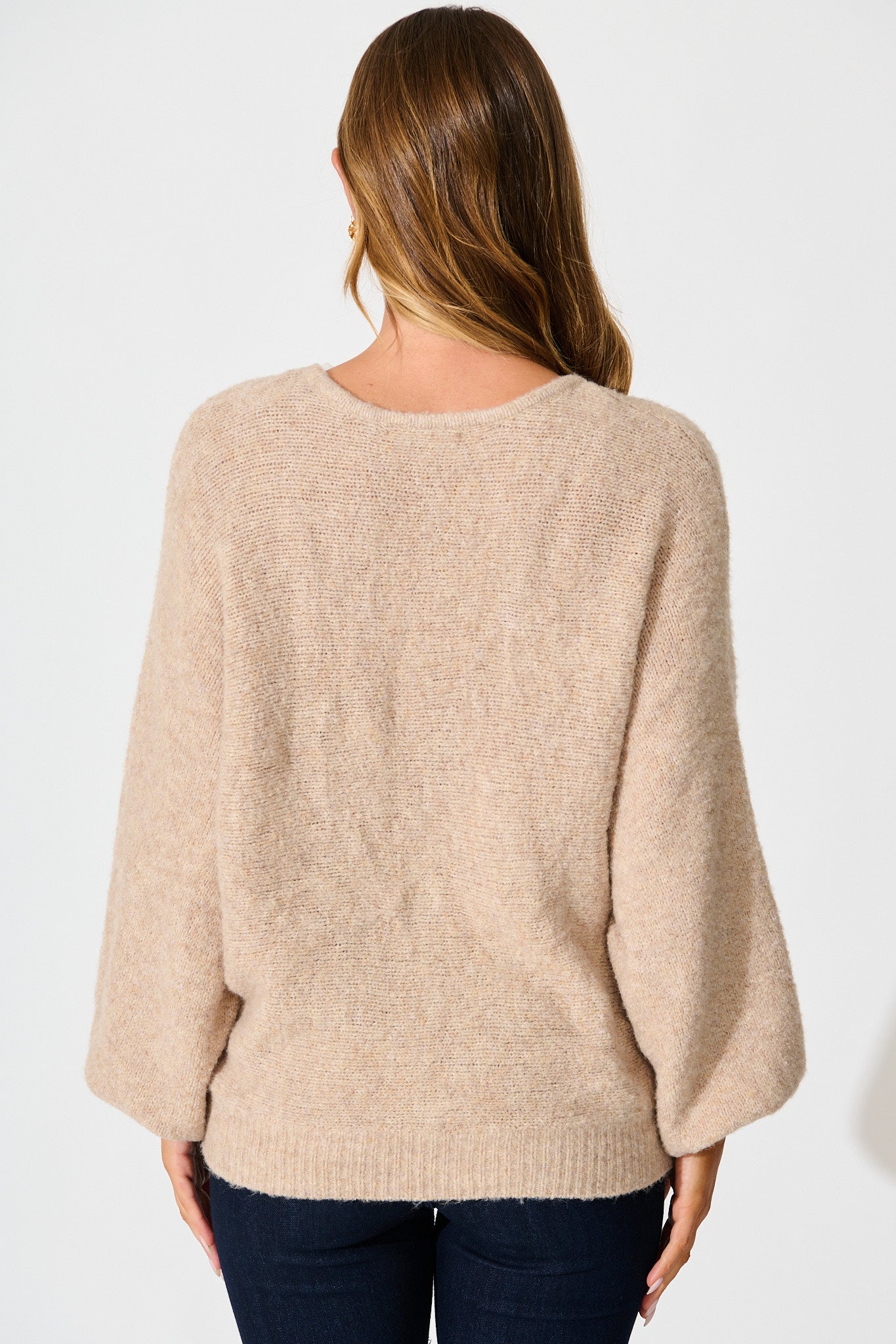 Bree Knit in Beige Marle