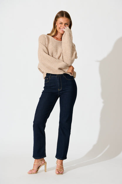 Bree Knit in Beige Marle