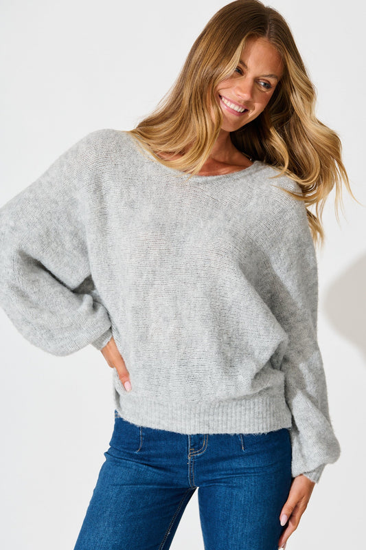 Bree Knit in Grey Marle