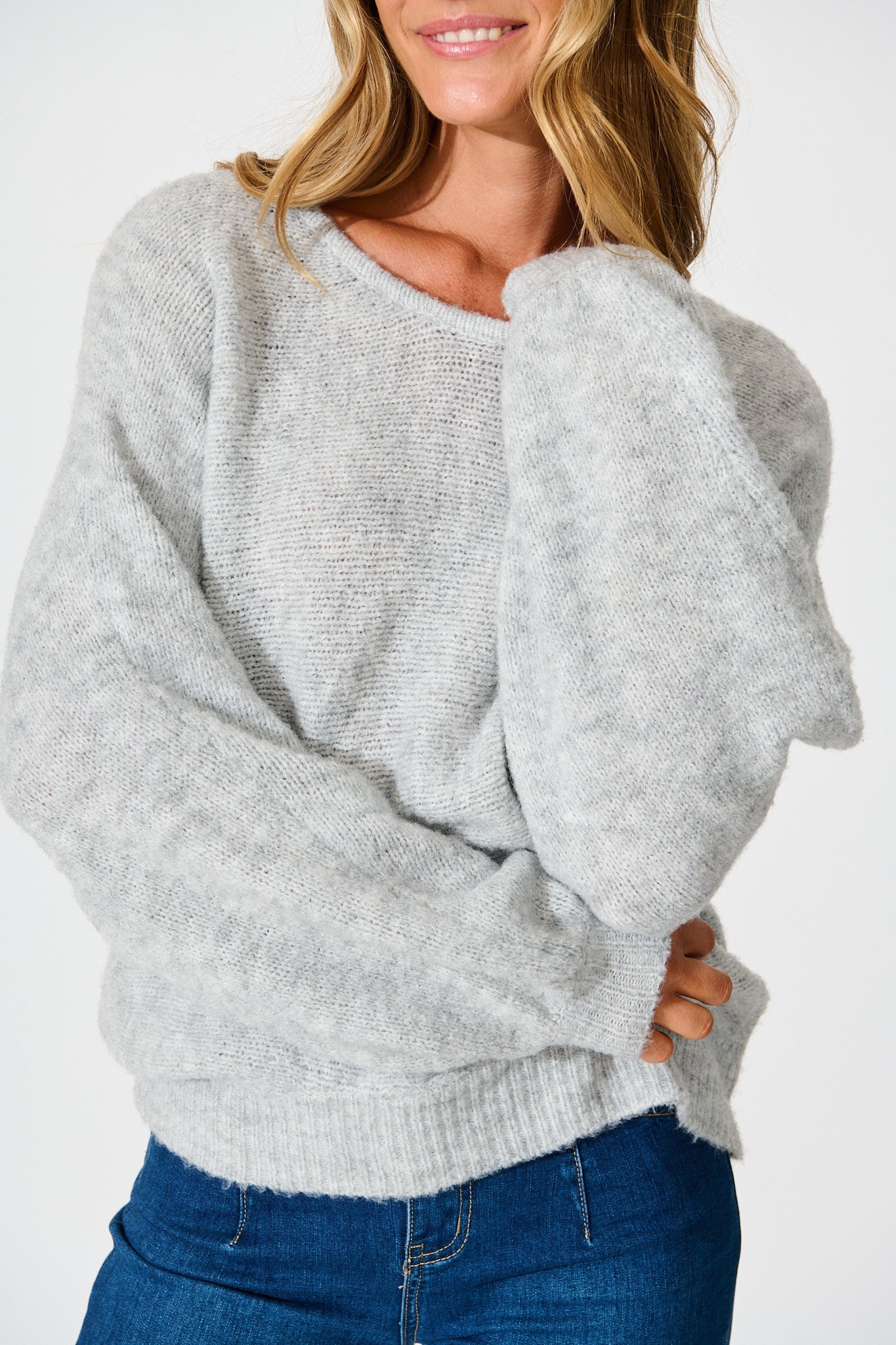 Bree Knit in Grey Marle