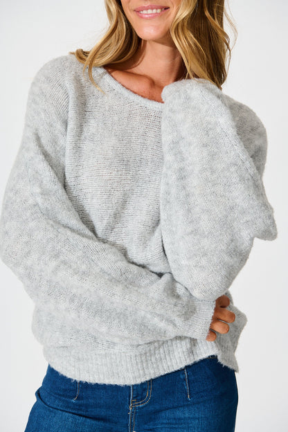 Bree Knit in Grey Marle