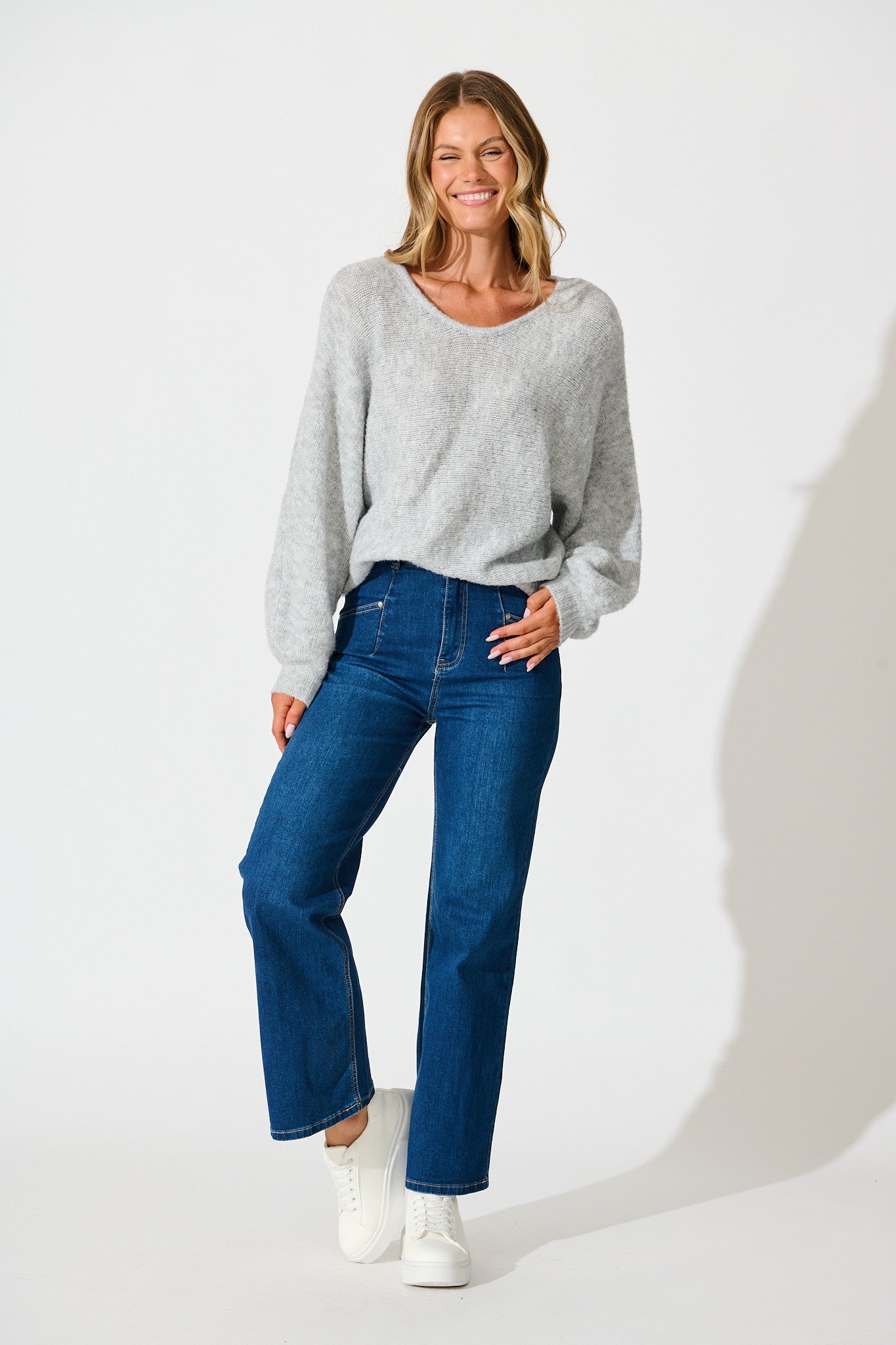 Bree Knit in Grey Marle