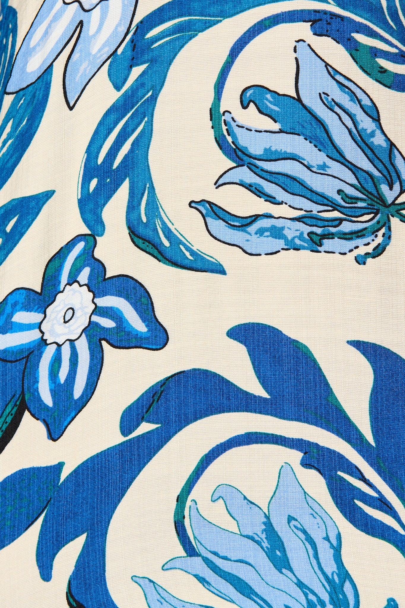 Florence Shirt in Blue Floral Print