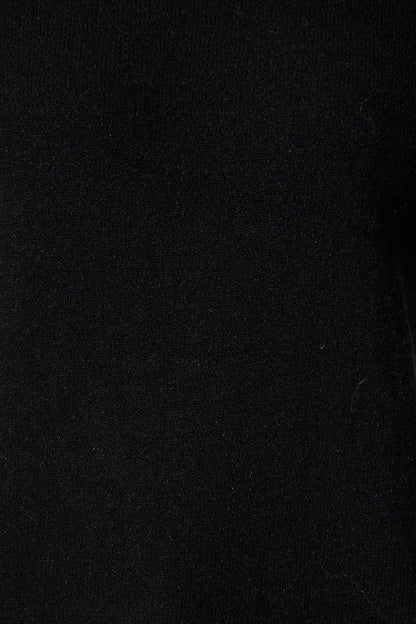 Rochelle Knit In Black Wool Blend