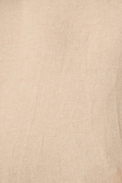 Rochelle Knit In Taupe Wool Blend