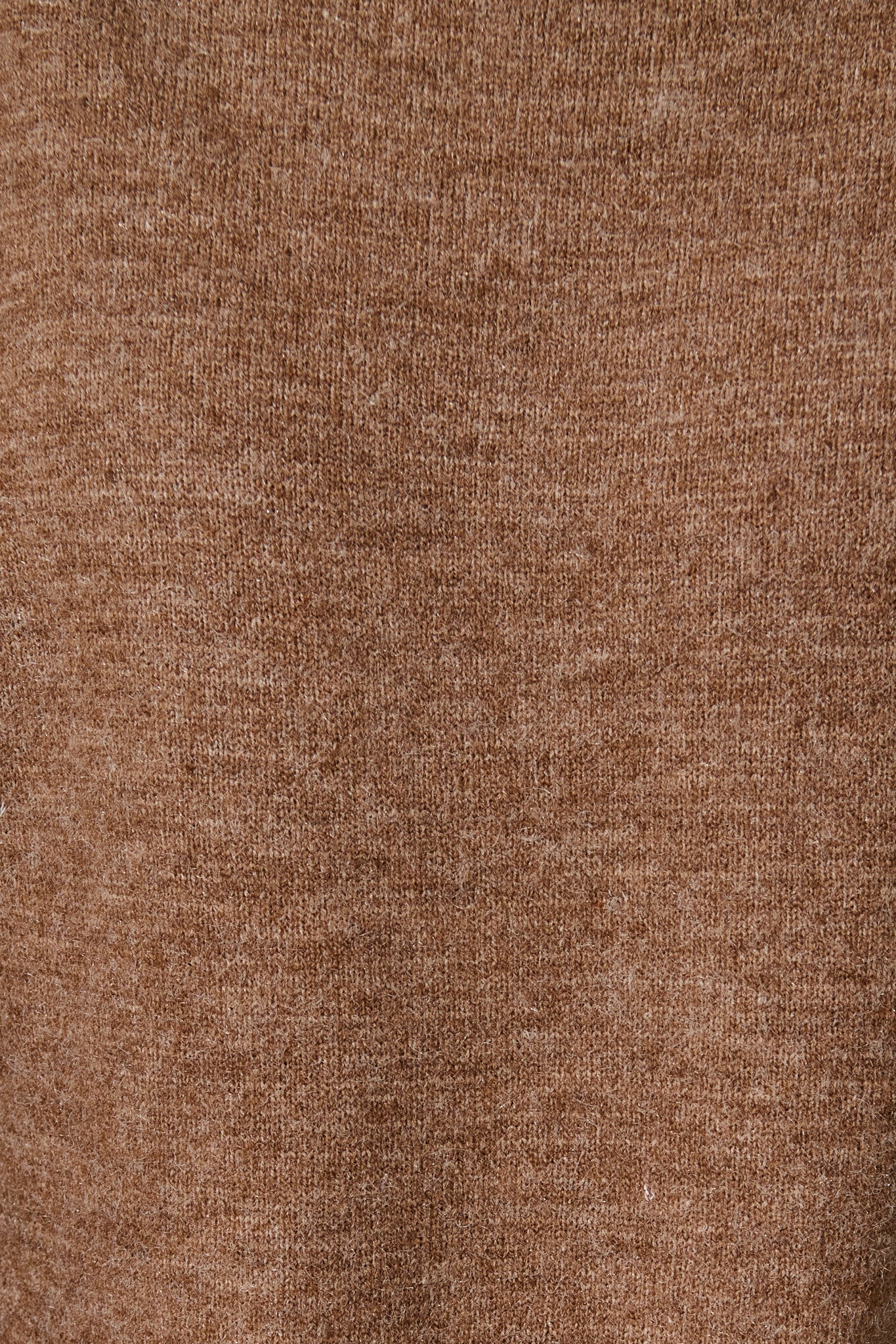 Rochelle Knit In Chocolate Marle Wool Blend