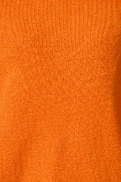 Rochelle Knit In Tangerine Wool Blend