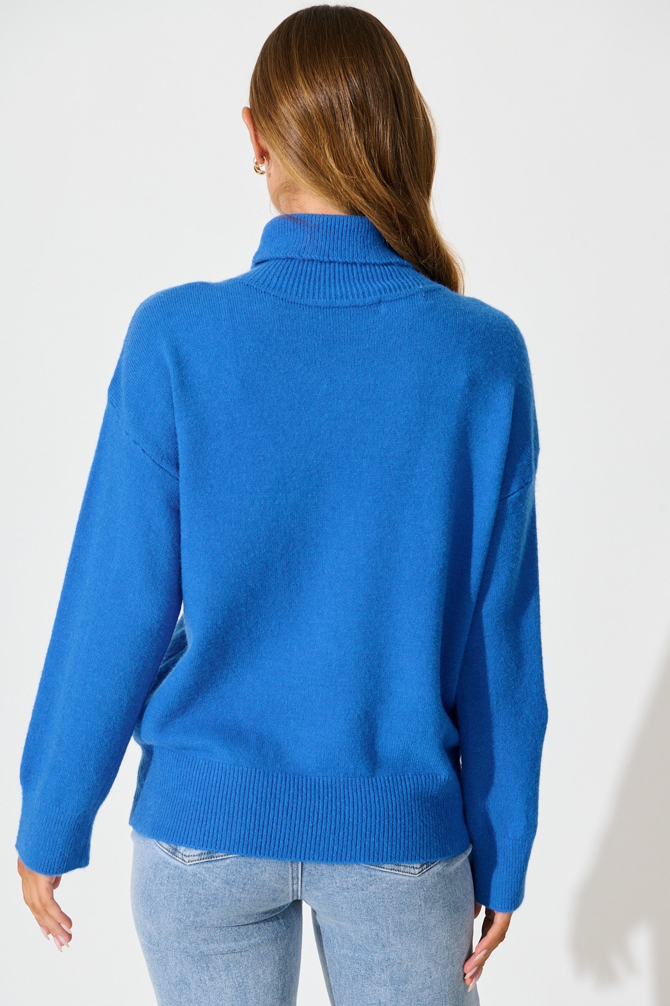 Rochelle Knit In Cobalt Wool Blend