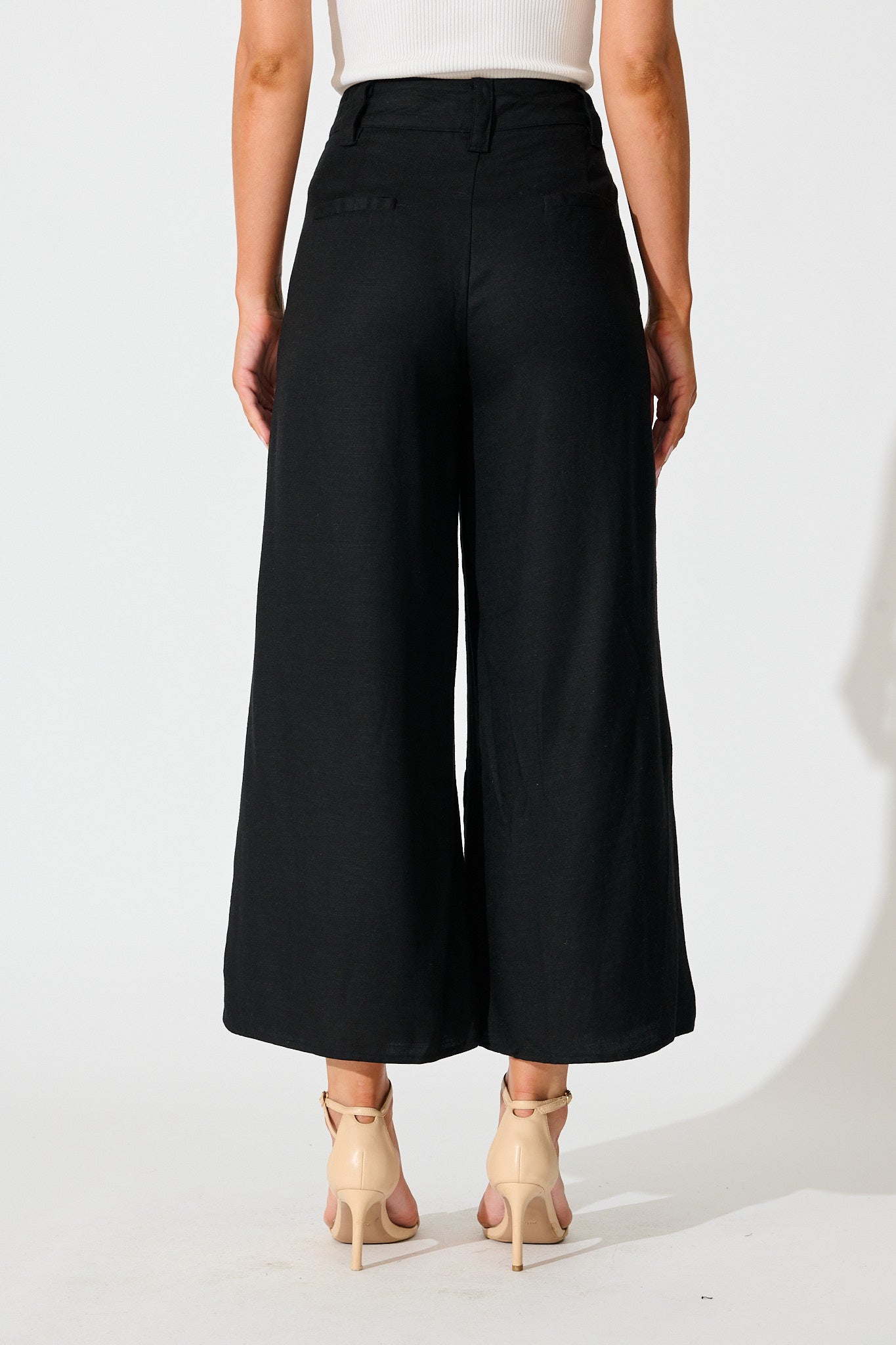 Legacy Pant in Black Linen Blend