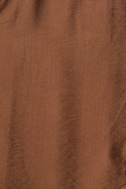 Sweet Talk Midi Shirt Dress in Chocolate