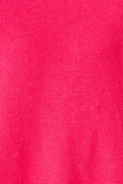 Nessa Knit In Magenta Wool Blend