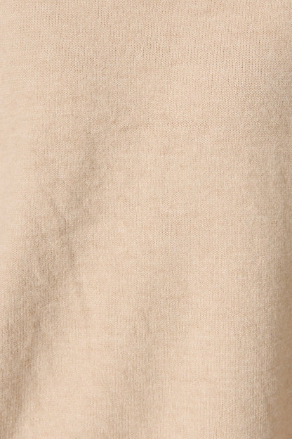 Nessa Knit In Beige Wool Blend
