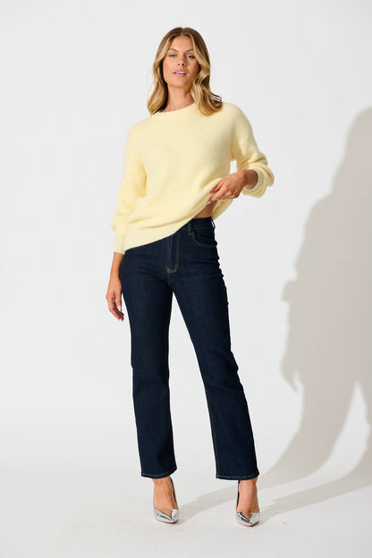 Arla Knit In Lemon Wool Blend