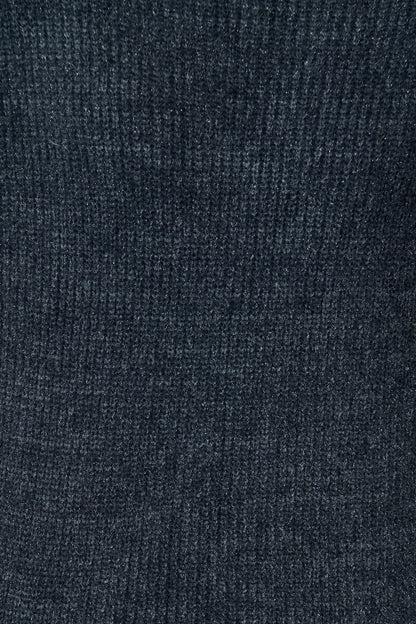 Arla Knit In Charcoal Wool Blend