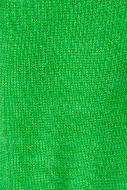 Arla Knit In Green Wool Blend