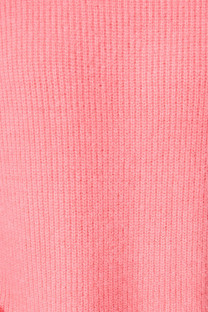 Arla Knit In Pink Wool Blend