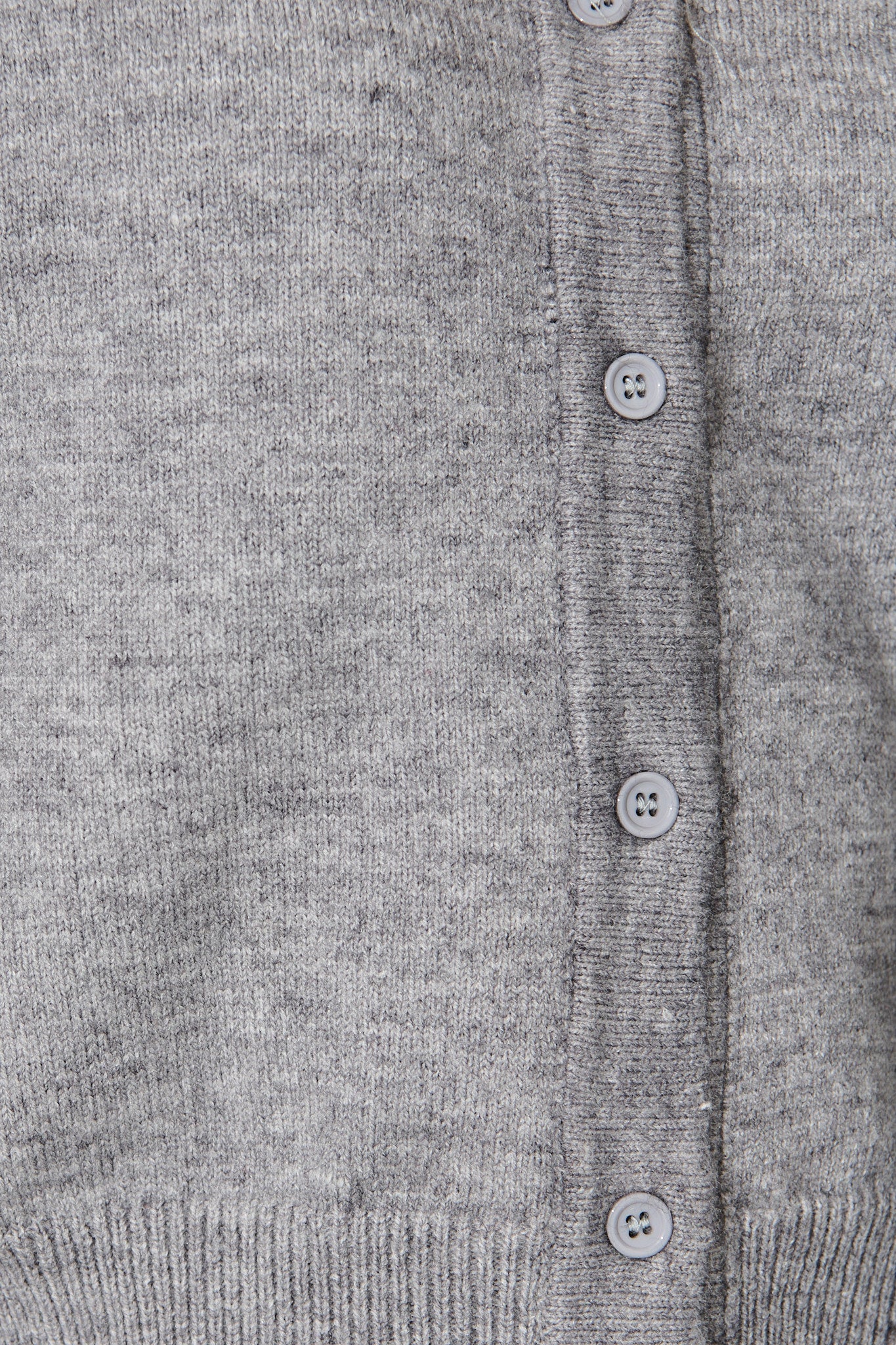 Astrid Knit Cardigan In Grey Wool Blend