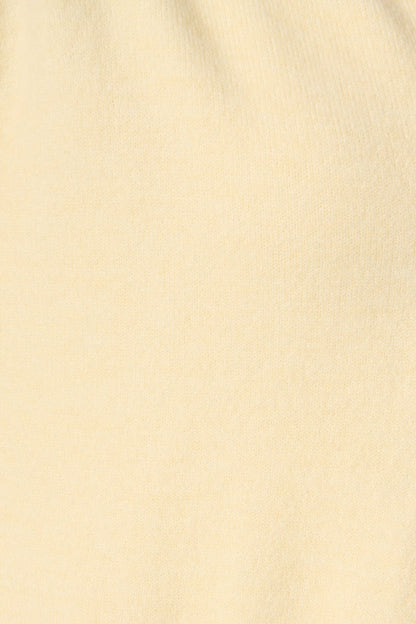 Astrid Knit Cardigan In Butter Yellow Wool Blend