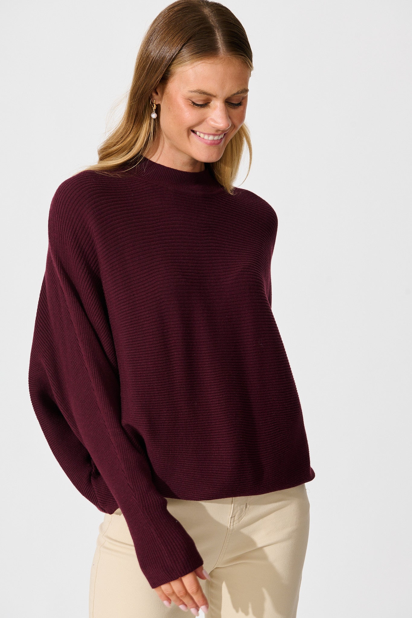 Faye Knit in Wine