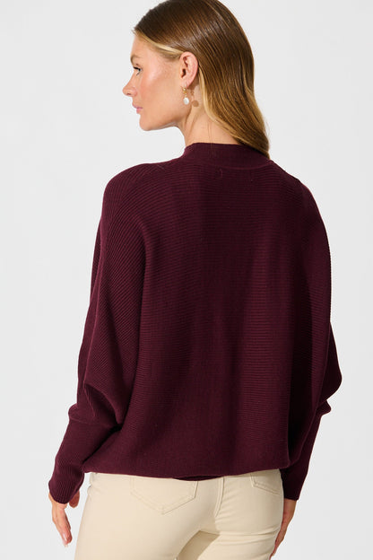 Faye Knit in Wine