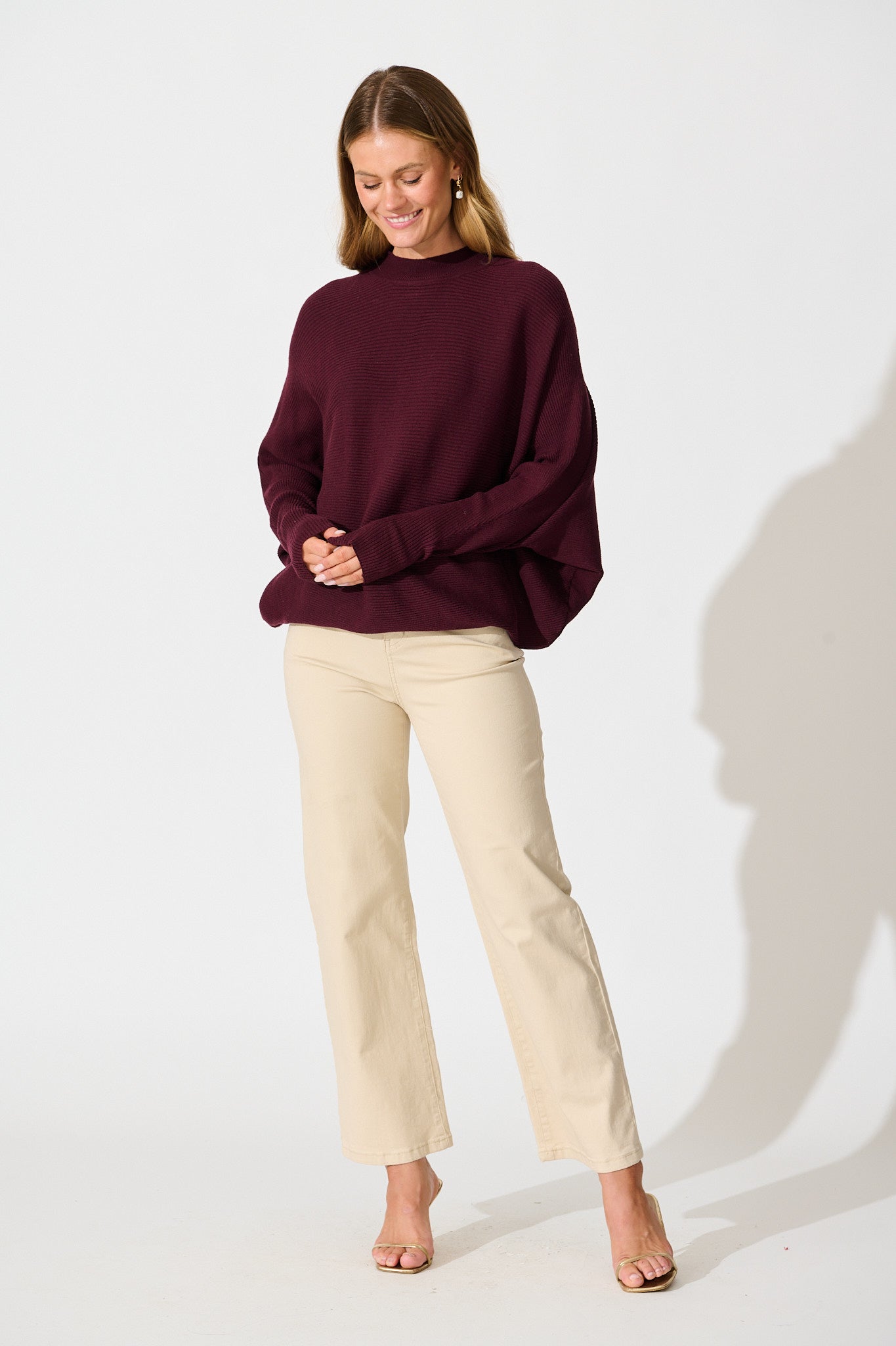 Faye Knit in Wine