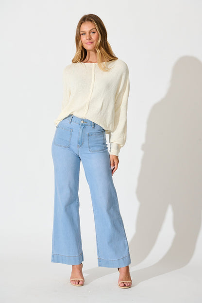 Vancouver Knit in Cream Cotton Blend