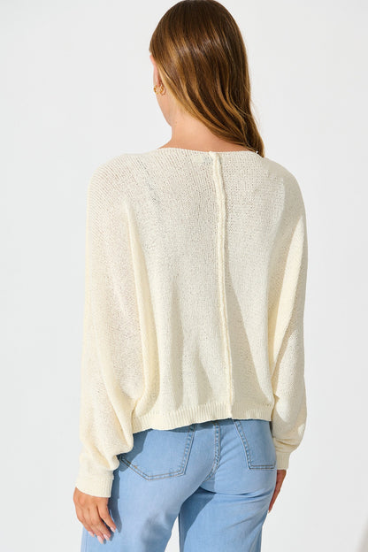 Vancouver Knit in Cream Cotton Blend