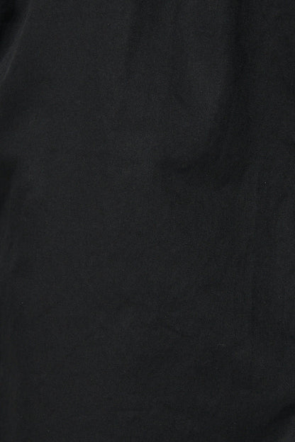 Mariela Shirt Dress in Black Cotton