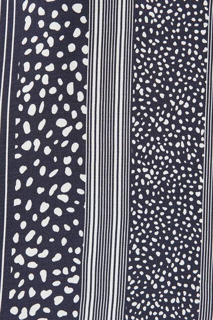 Costa Del Mar Top in Navy Spot and Stripe