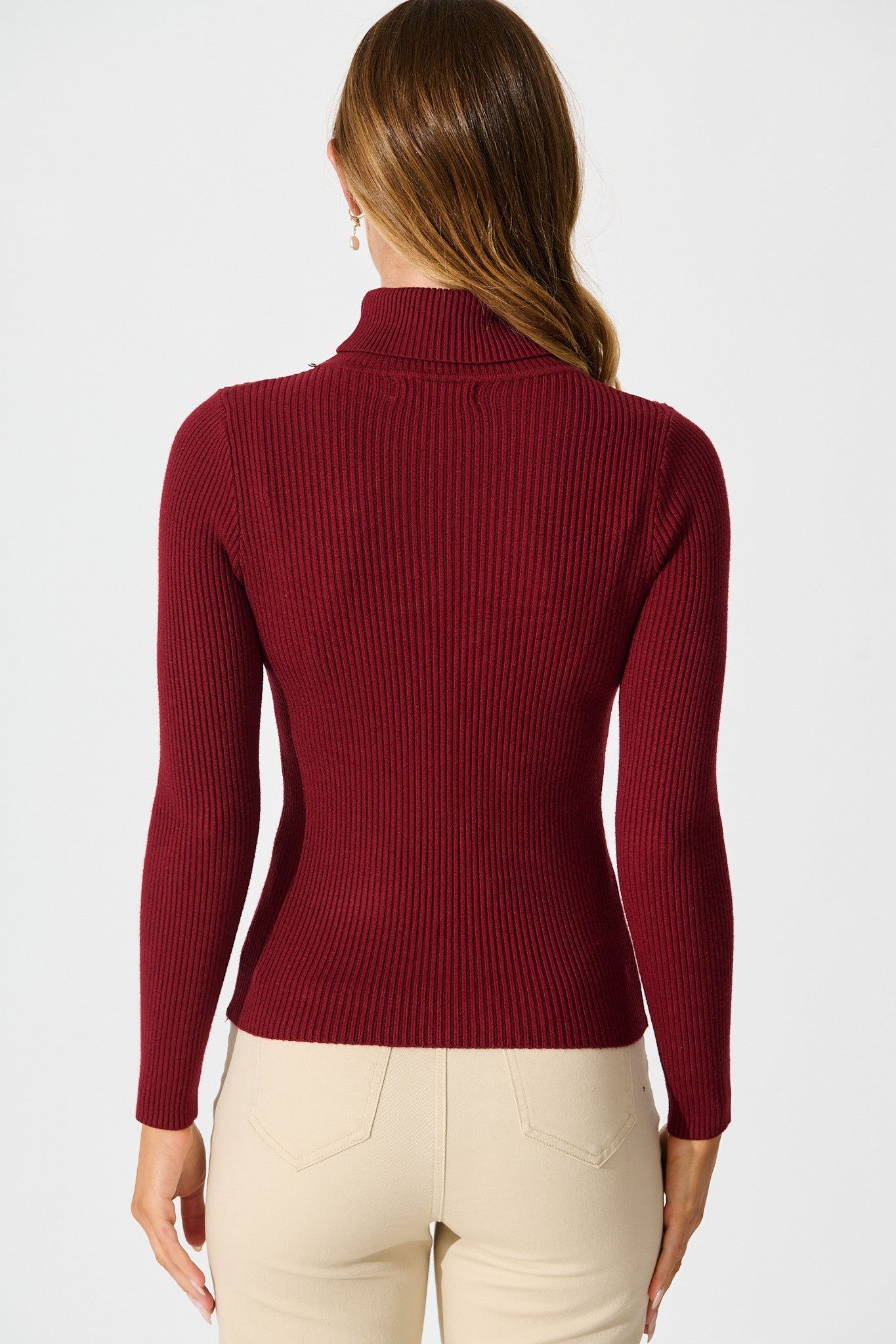 Bernice Knit Top in Wine